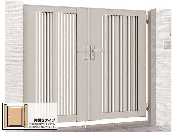 開き門扉AB TR1型  片開き　柱使用