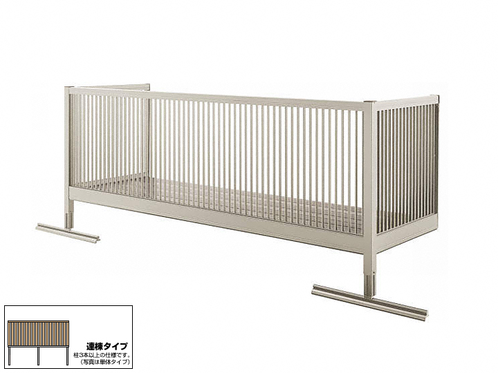 バルコニー BY-X型 千本格子 連棟 屋根置き式